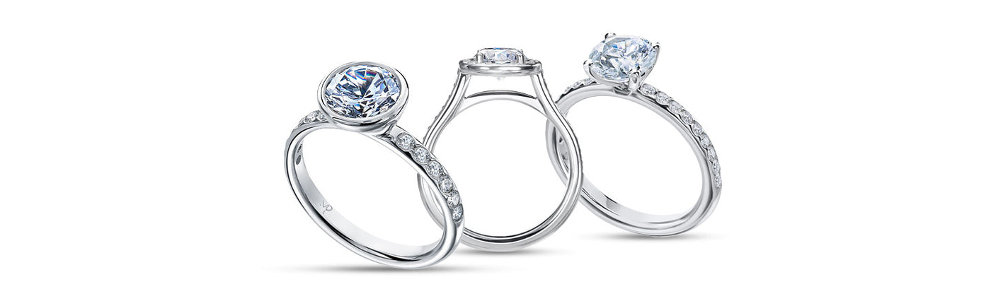 Shop Smooth Set Engagement Rings